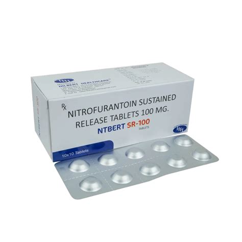 Nitrofurantoin Sustained Release 100mg Tablets For Clinical Packaging