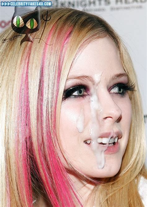 Avril Lavigne Cumshot Facial 003 Celebrity Fakes 4U