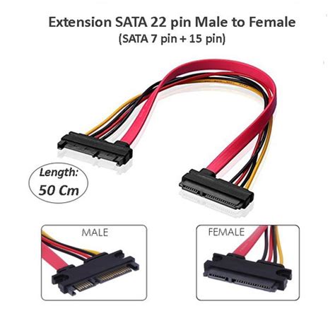 Jual Kabel Sata Extension Sata Pin Male To Female Sata Pin