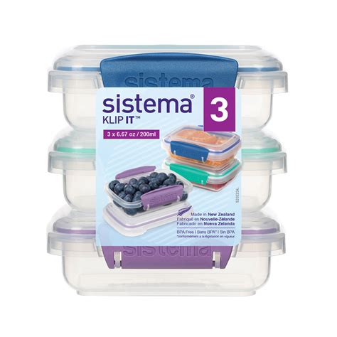 Sistema Klip It Food Storage Containers Cups Pack Colors May