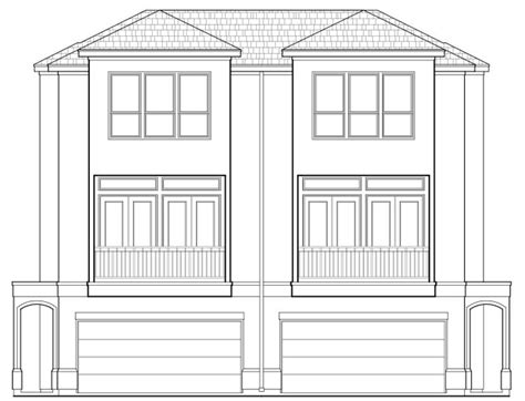 Duplex Townhouse Design, Town Home Floor Plans, Houston Texas, Inner C