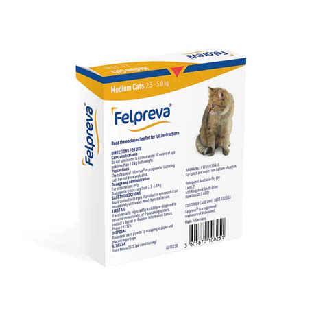 Felpreva Spot-On for Medium Cats 5.1-11.02 lbs (2.5-5kg) - 2PK | Sierra ...