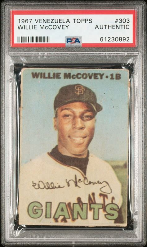 1967 Topps Venezuelan 303 Willie McCovey For Sale Online EBay