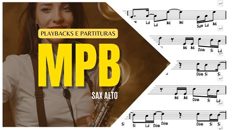 Playback Sax Alto Eb Partitura MPB Sax Alto YouTube