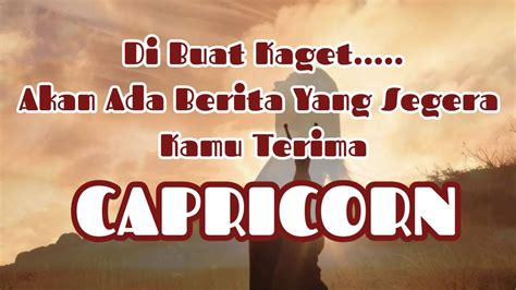 Capricorndi Buat Kaget Akan Ada Berita Yang Segera Kamu Terima