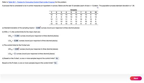 Solved Efer To Table S6 1 Factors For Computing Control Chegg