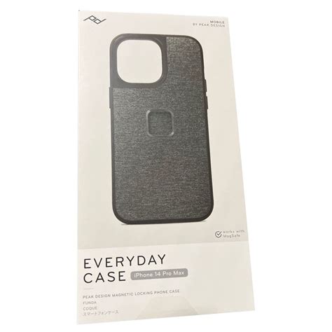 Peak Design Mobile Everyday Case For Apple Iphone Pro Max Charcoal