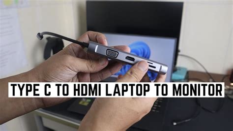 Connect Usb Type C To Hdmi Laptop To Monitor Youtube