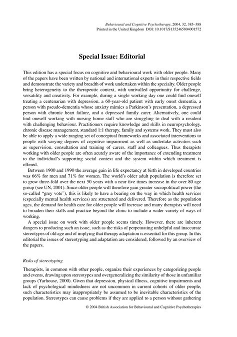 PDF Special Issue Editorial