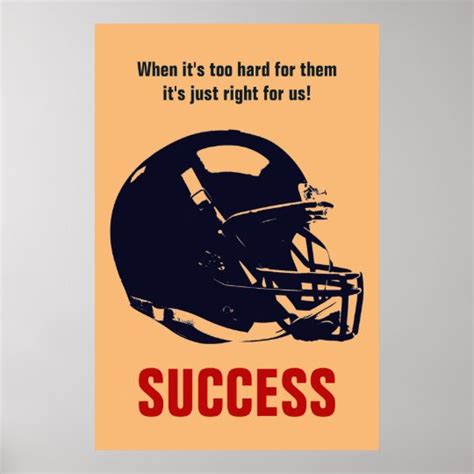 Success Football Motivational Inspirational PopArt Poster | Zazzle.com