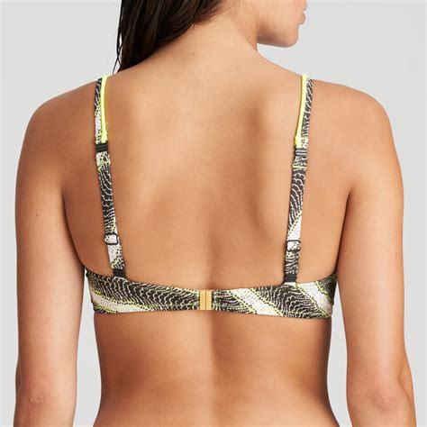 Bikini Top Med Fyld Marie Jo Murcia Hjerteformet BH Yellow Flash