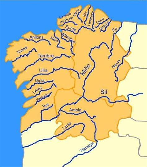 Mapa de Galicia Mapa Físico Geográfico Político turístico y Temático