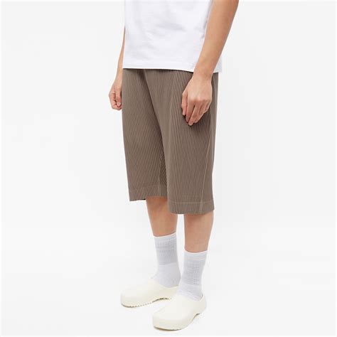 Homme Plissé Issey Miyake JF132 Pant Alpaca Brown END AR