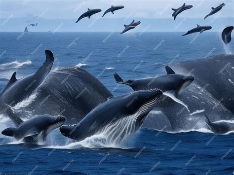 Premium AI Image | Humpback Whale Migration