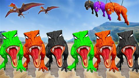 T REX COLOR PACK Vs INDOMINUS REX GEN 2 Vs CERATOSAURUS Vs SPINOSAURUS