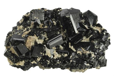 3 2 Black Tourmaline Schorl Crystals On Smoky Quartz Namibia