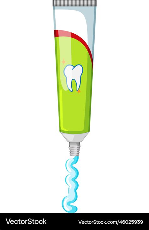 Dental Toothpaste Cartoon Royalty Free Vector Image