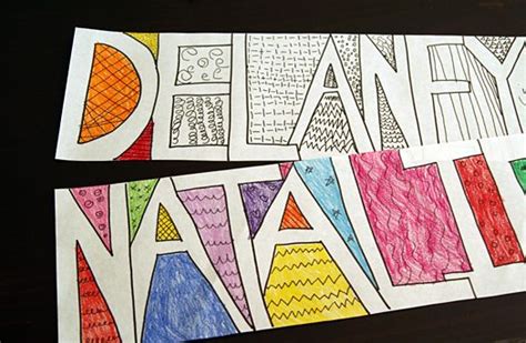 Name Art Project Ideas Soraya Swisher