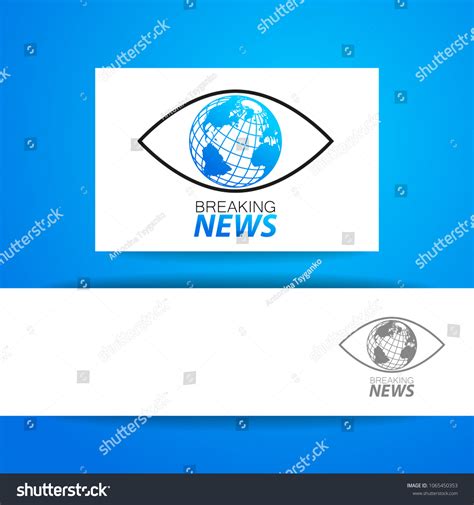 Breaking News Logo Template Tv News Stock Vector (Royalty Free ...