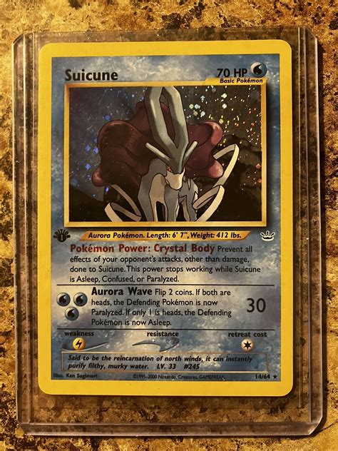 Pokémon TCG Suicune Neo Revelation 14 64 Holo 1st Edition Holo Rare eBay