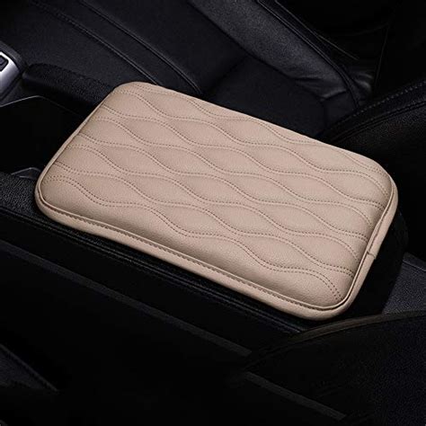 Forala Auto Center Console Pad Pu Leather Car Armrest Seat Box Cover