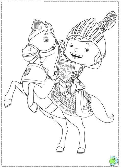 Mike the Knight Coloring page- DinoKids.org