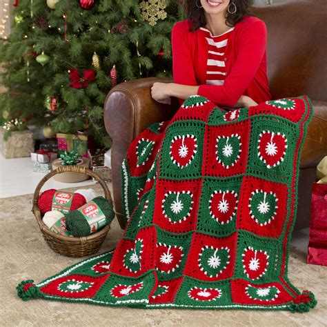 Free Red Heart Holiday Hearts Throw Crochet Pattern Yarnspirations