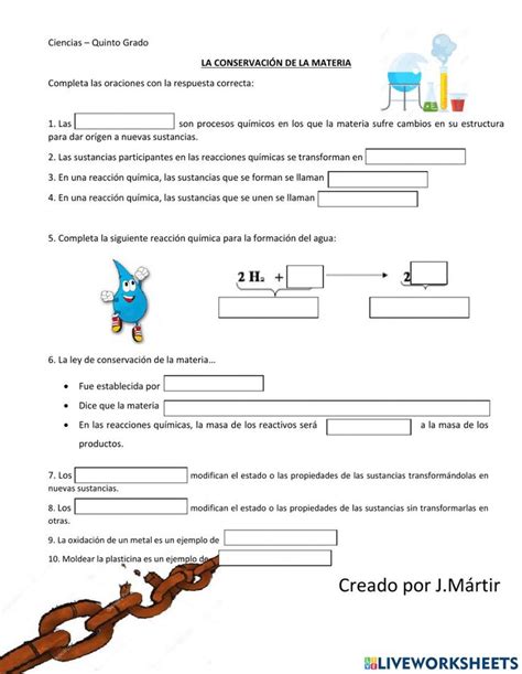 Map Conservation Of Mass Chemistry Notes Fifth Grade Interactive