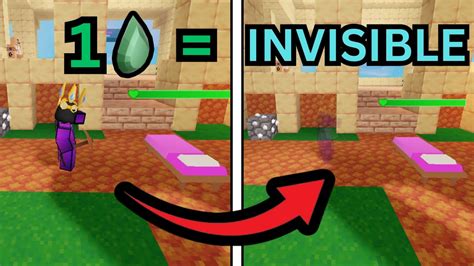 This New Item Makes You Invisible In Roblox Bedwars Youtube