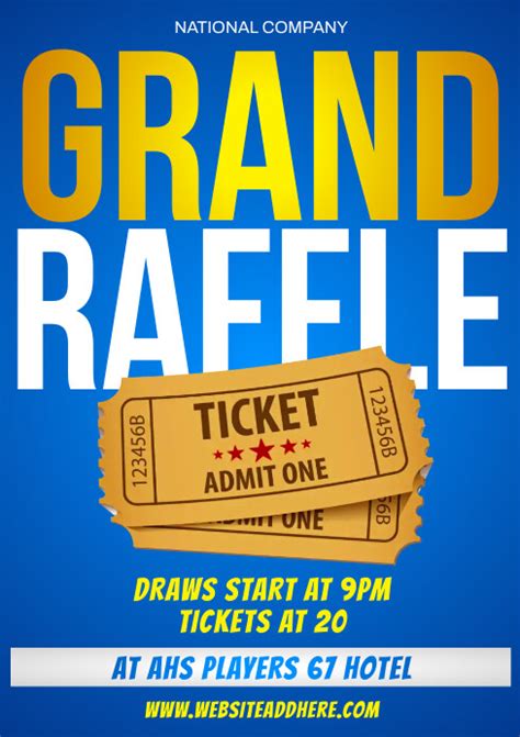 Copy Of Raffle Ticket Postermywall