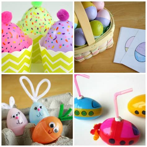 15 Colorful Plastic Easter Egg Crafts - Make and Takes