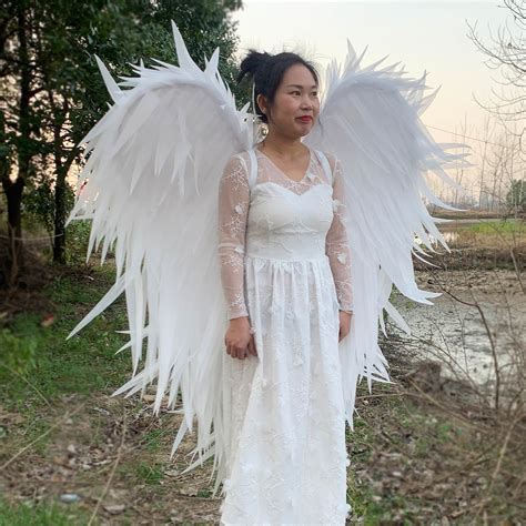 White Large Angel Wings Costume Photo Shoot Costume Cosplay Etsy