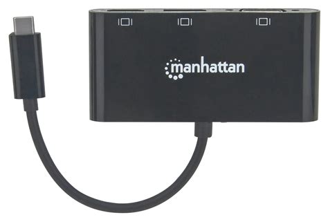 Adapteris Konverteris Manhattan Usb C To Multiport A V Converter