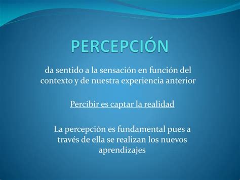 Ppt PercepciÓn Powerpoint Presentation Free Download Id 3466088