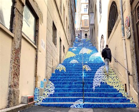 Les Plus Beaux Escaliers Peints De Lyon Qui Se Cachent Sous Vos Pieds