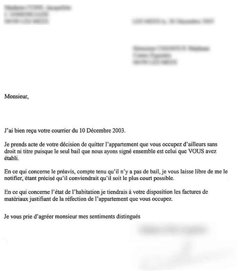 Exemple Lettre Pour Rendre Un Appartement