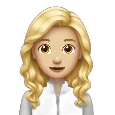 Fcb Girl Blonde Hair Ai Emoji Generator