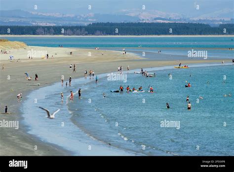 Tahuna Beach Nelson New Zealand Stock Photo Alamy