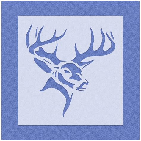 Elk Head Stencil