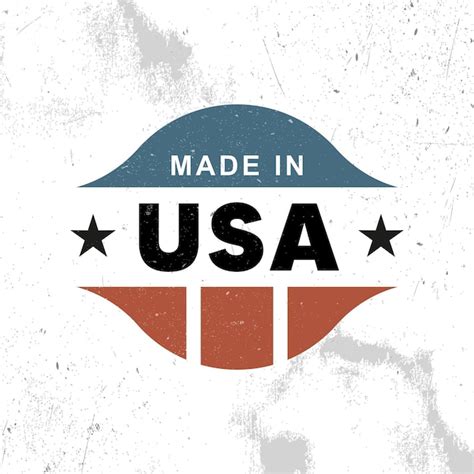 Premium Vector Made In Usa Label Logo Badge