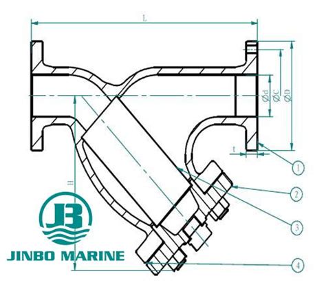 Marine Bronze Y Strainer JIS F7220Q 5K Valve Pump