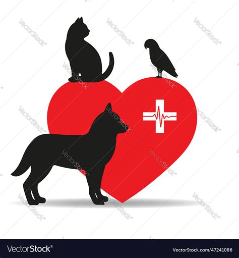 A logo of veterinary clinic Royalty Free Vector Image