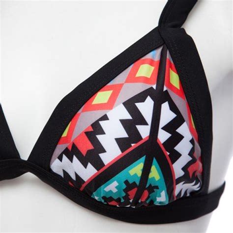 Off Sexy Women S Spaghetti Strap Push Up Geometric Bikini