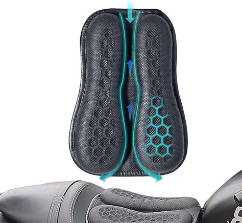 ELCYCO Cojín plegable para asiento de motocicleta de gel de alta