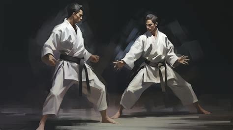 Premium Photo | Martial artists demonstrating martial arts techniques