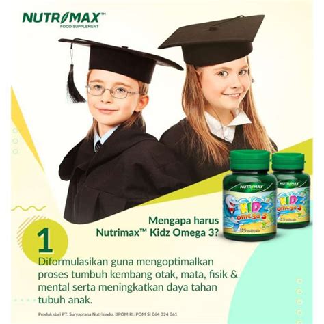 Jual Nutrimax Kidz Omega 3 Isi 60 Softgel Di Seller Refined Health