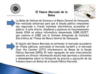 Bolsa De Valores Caracas Ppt