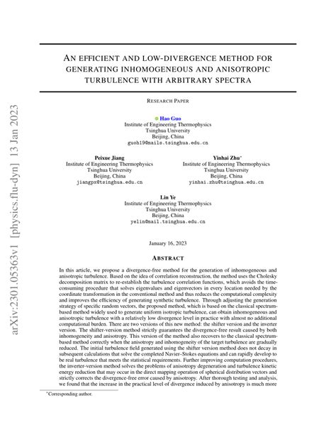 PDF An Efficient And Low Divergence Method For Generating