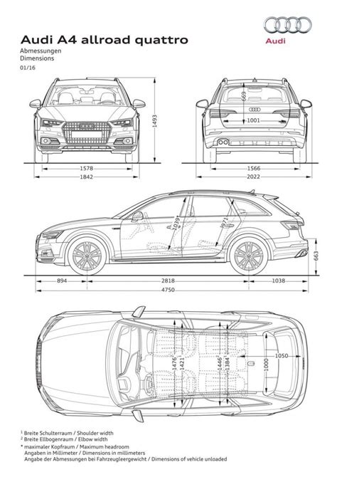 Audi A4 Avant Interior Dimensions