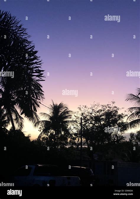 Purple night sky Stock Photo - Alamy